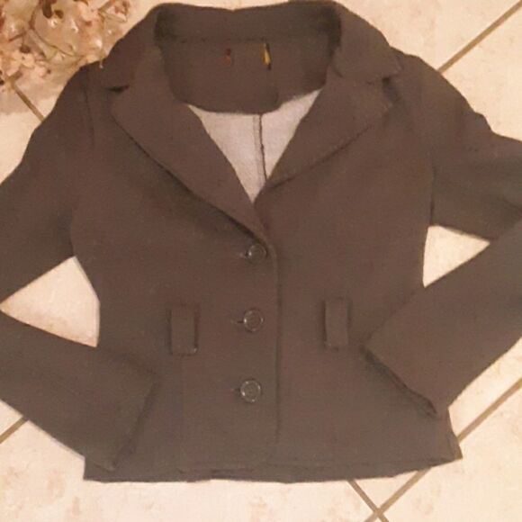 LAST CHANCE! RUE 21 CHARCOAL GREY JACKET BLAZER SM/PETITE - Picture 5 of 6